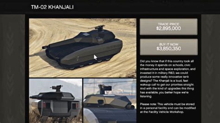 Can the Khanjali fit in the avenger?