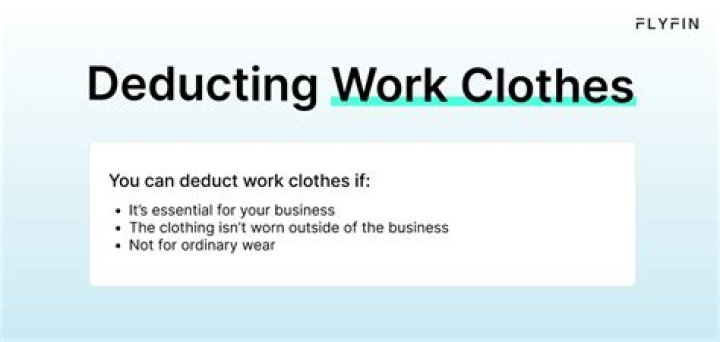 Can you deduct work clothes on Schedule C?