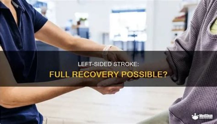 Can you fully recover from a left sided stroke?