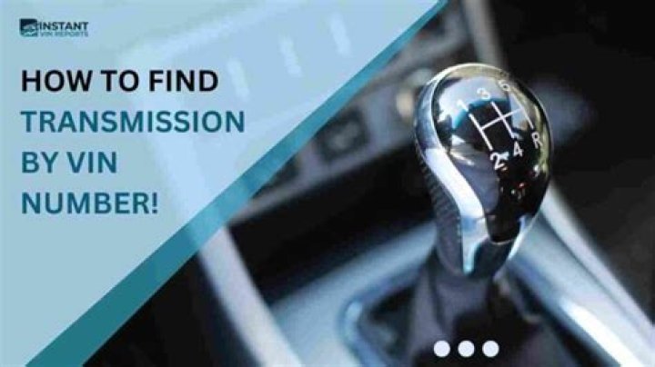 Can you tell what transmission you have by the Vin?