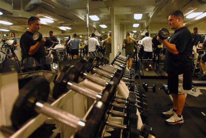 Do aircraft carriers have gyms?