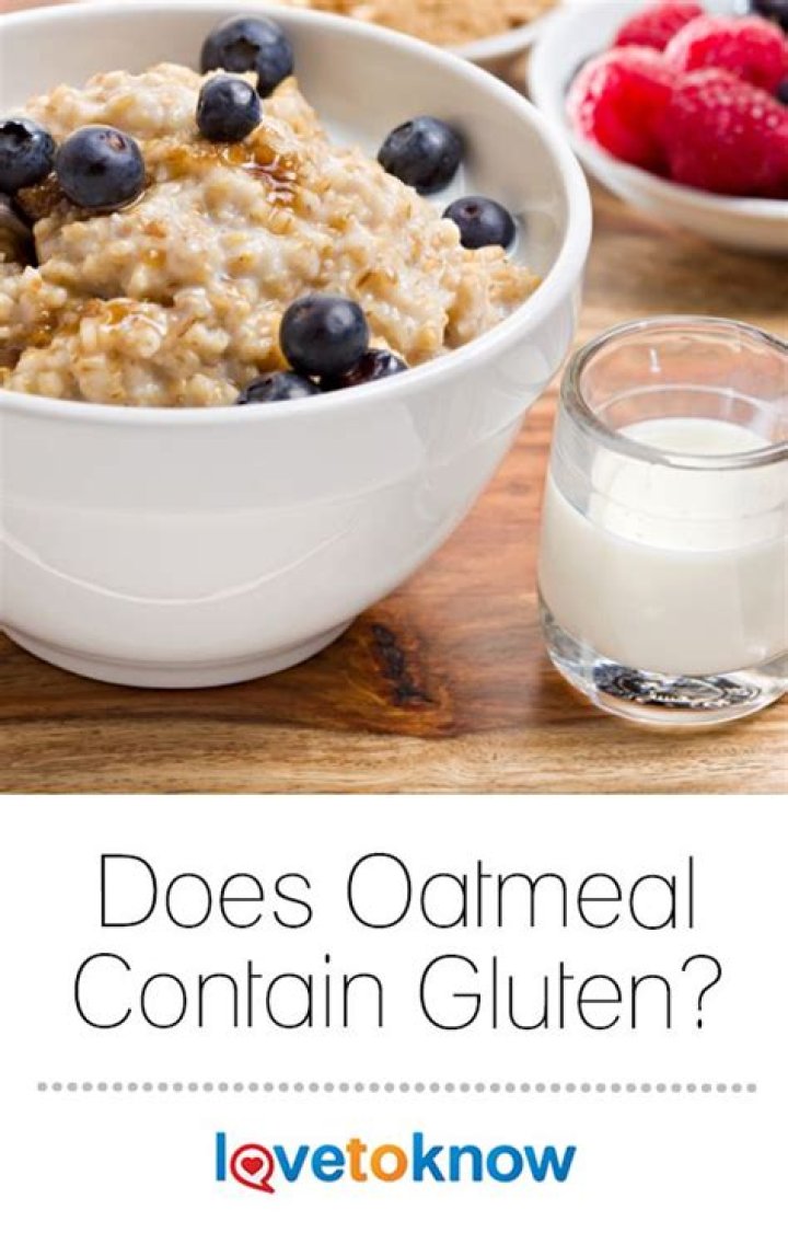 Does oatmeal contain gluten?