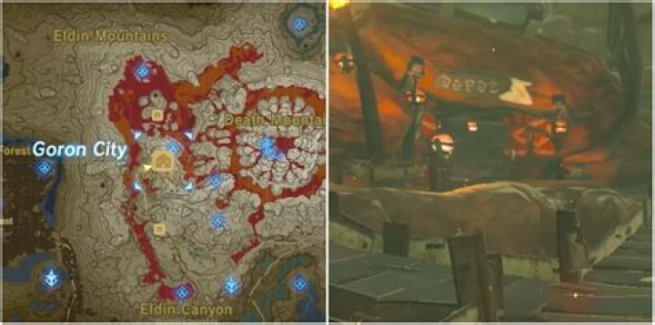 How do I get to the Goron City without burning?
