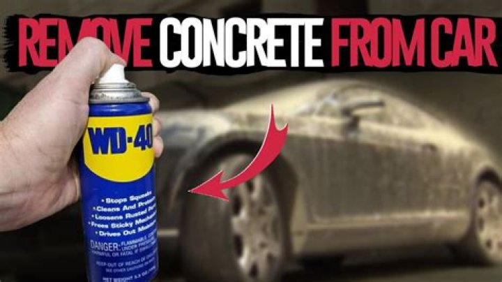 How do you remove dried concrete?