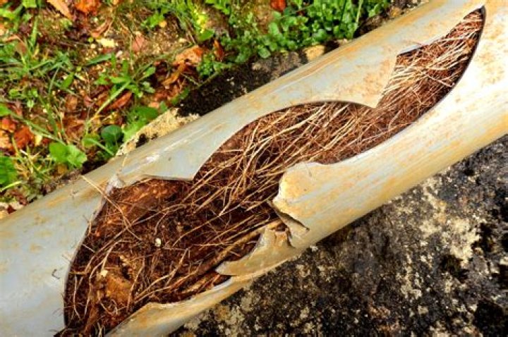 How do you treat roots in a sewer pipe?