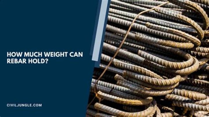 How much weight can rebar hold?