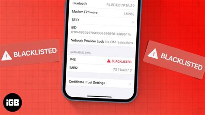 Is a phone blacklisted forever?