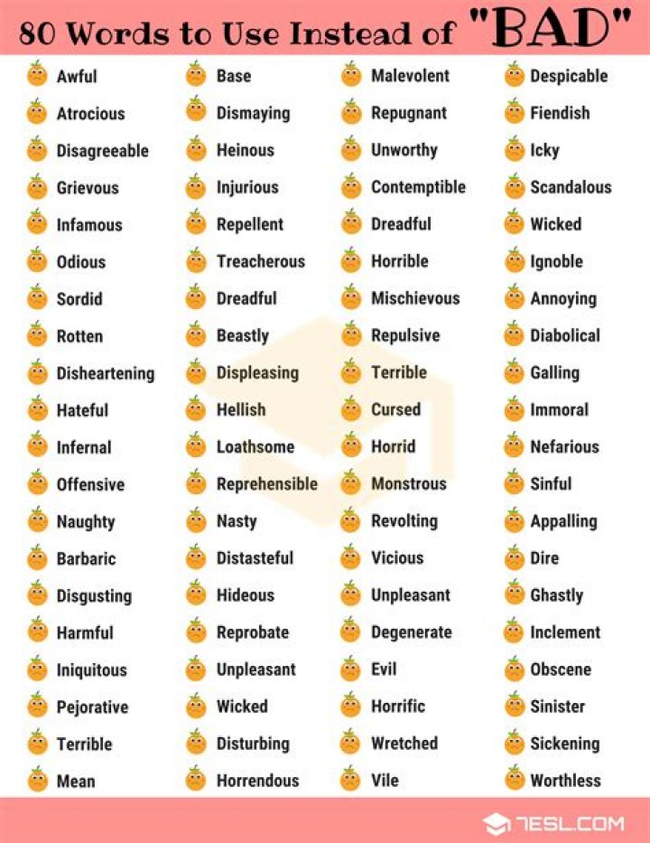 Is sadistic a bad word?