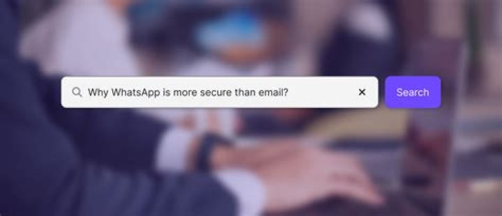 Is WhatsApp more secure than email?