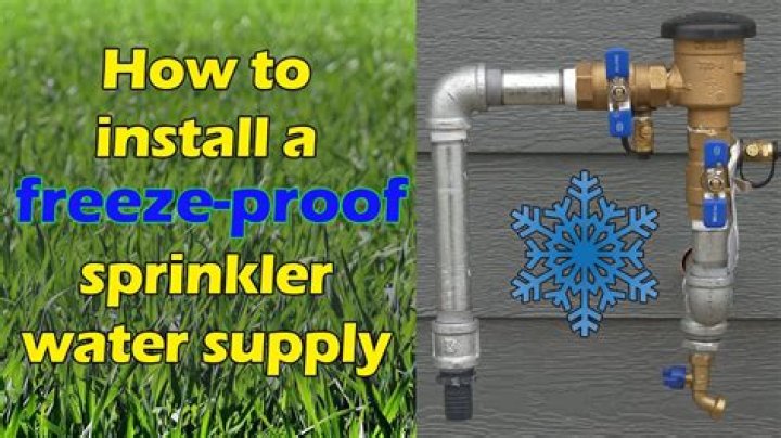 Should you run sprinklers before a freeze?