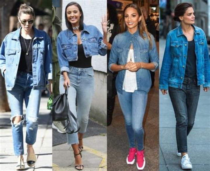 What Colour jeans do you wear with a denim jacket?