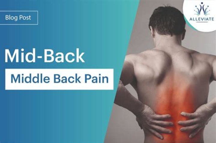 What does middle back pain represent?