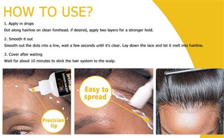 What glue is safe for hair?