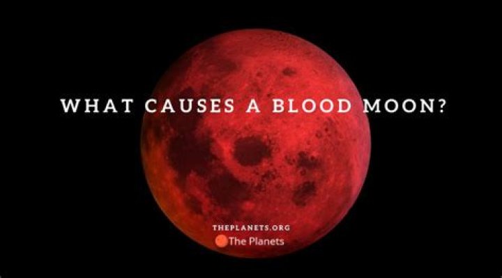 What happens if the moon is blood red?