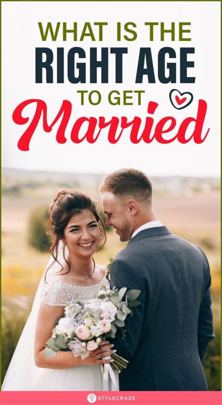 What is a best age to get married?