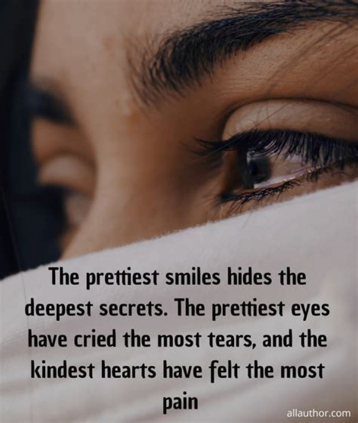 What is a person who hides their pain behind a smile?