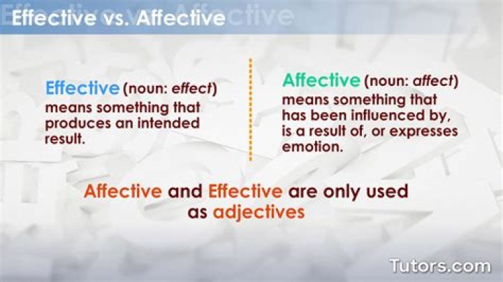 What is affective evaluation?
