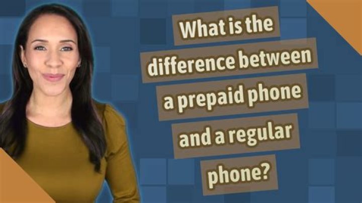What is the difference between a prepaid phone and a regular phone?