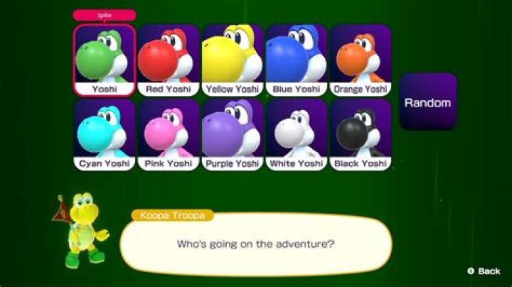 What is yellow Yoshis name?
