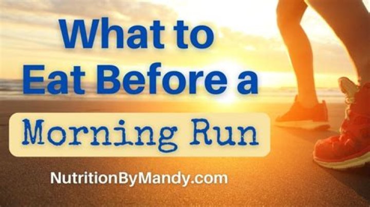 What's best to eat before a morning run?