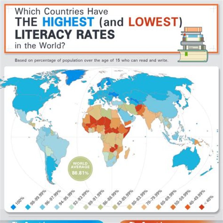 Which country has the lowest literacy rate 2020?