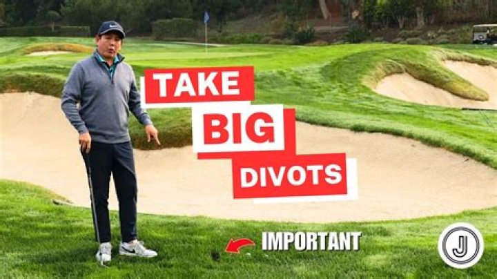 Why do pro golfers take such big divots?