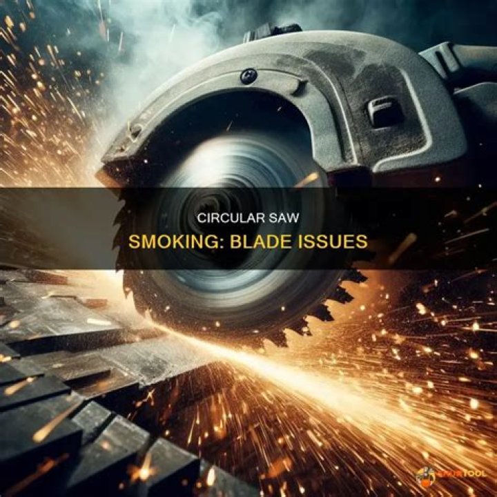 Why is my saw blade smoking?